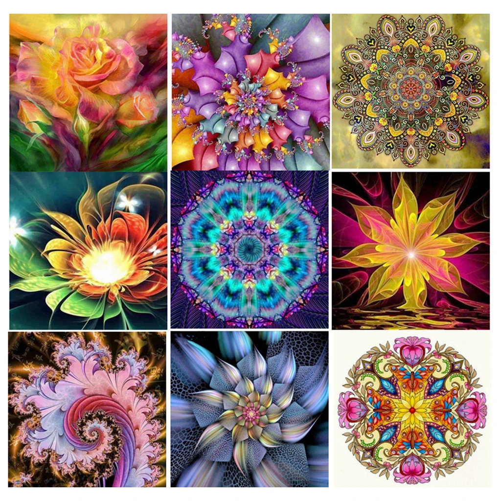 

NEW 5D DIY Diamond Painting Square New Arriving Diamond Mosaic Sale Abstract Flower Painting with Rhinestone Home Decor Gifts