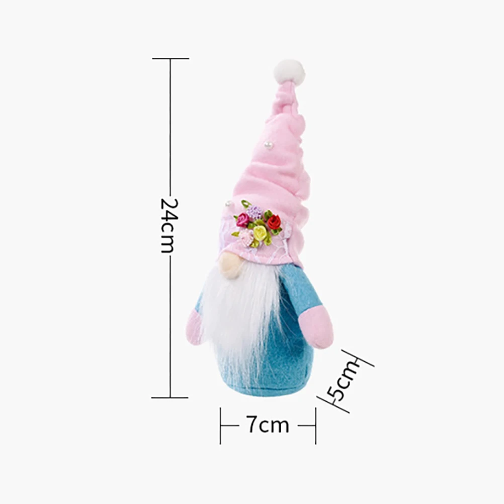 

3PCS Cute Faceless Dolls Dwarf Doll Handmade Swedish Tomte Elf Decoration for Home Decoration Mother's Day Gift