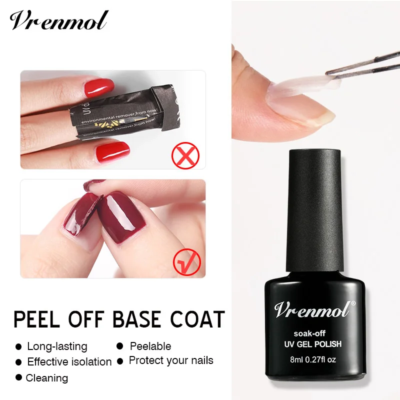Vrenmol Новое поступление отклеивается Базовое покрытие для гель лака легкая