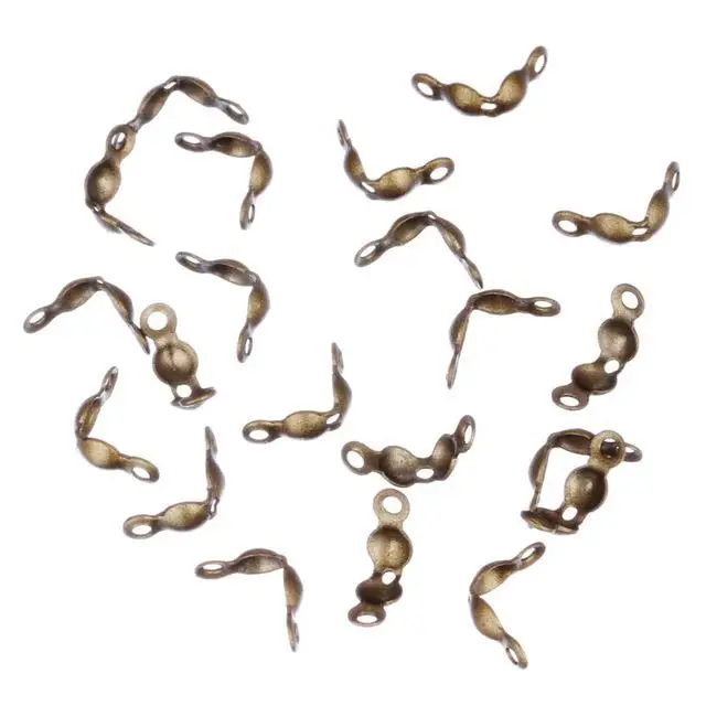 

Wholesale 8mm&200Pcs Calottes Tip Ends Folding Crimp Beads Connectors Cover DIY Jewelry Findings