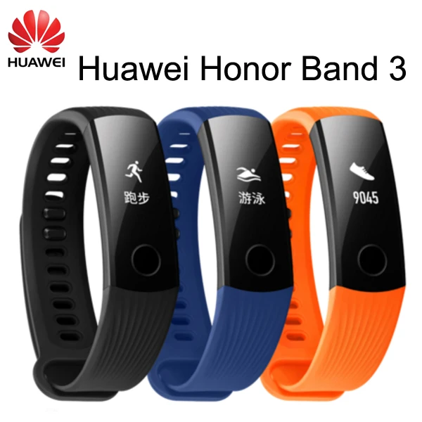

Оригинальный Смарт-браслет Huawei Honor Band 3, фитнес-трекер с пульсометром, водонепроницаемый смарт-браслет для плавания, 100%