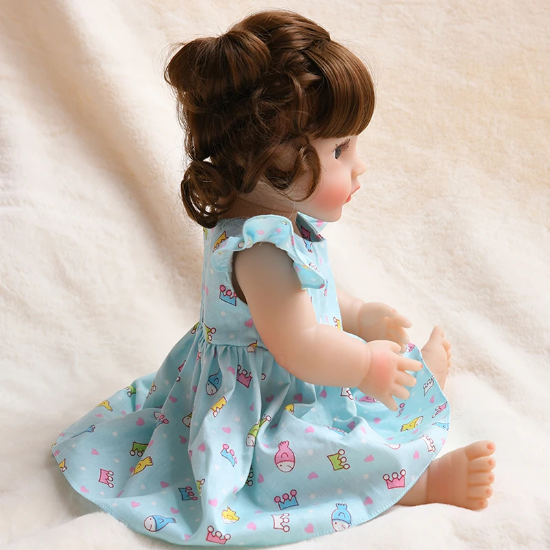 Кукла реборн JINGXIN PRINSES Мягкая силиконовая Реалистичная кукла принцессы для