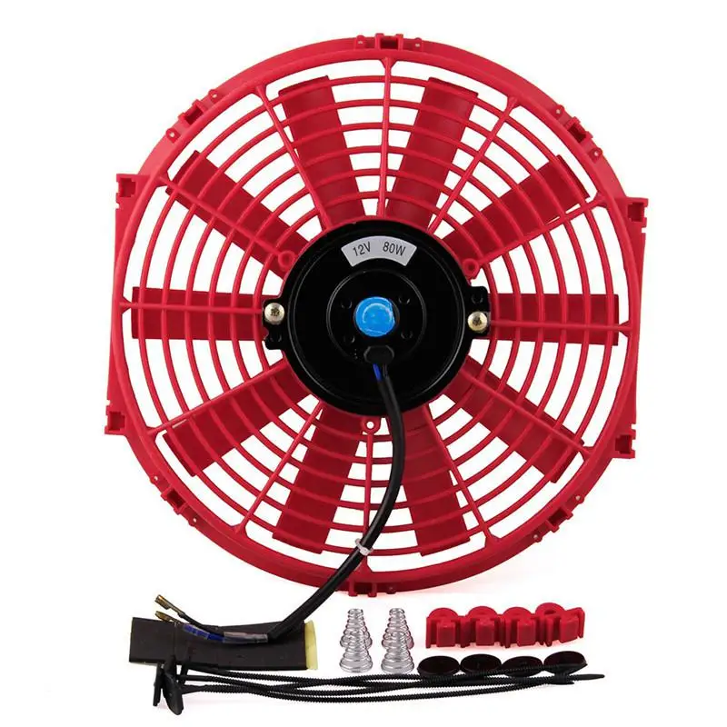 12 дюймов В Универсальный Мощный электрический радиатор для гоночного автомобиля