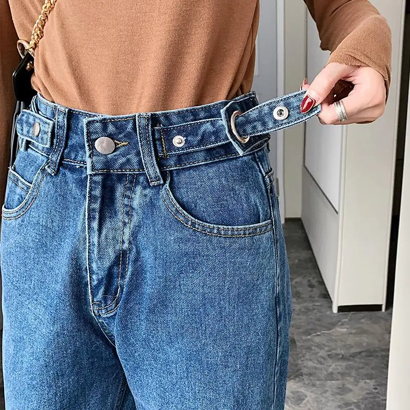 Джинсы с пуговицами на талии ширина индивидуальные штаны haroun для ранней весны