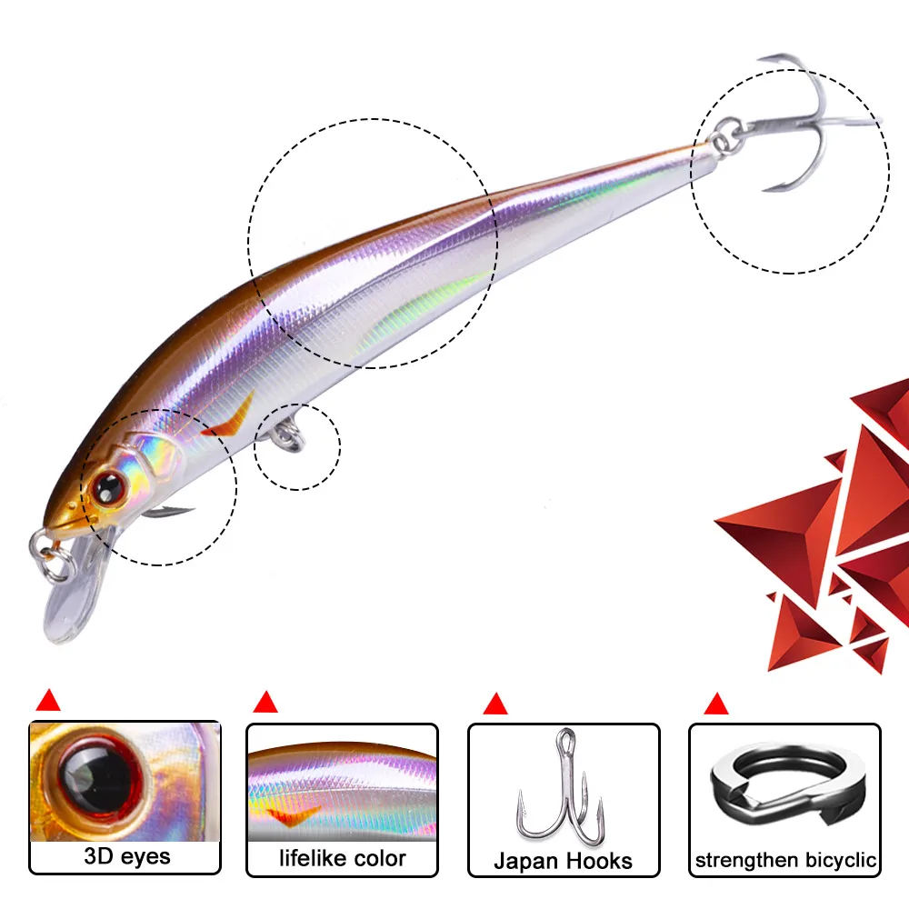 Рыболовная Приманка в виде гольяна с длинным забросом 150 мм 31 г Женская рыбалка