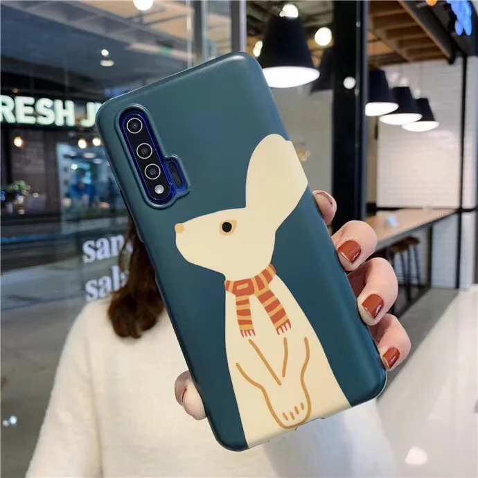 S20 корейский чехол для телефона с кроликом Samsung S8 S9 + S10PLUS note 8/9 10pro мягкий из тпу