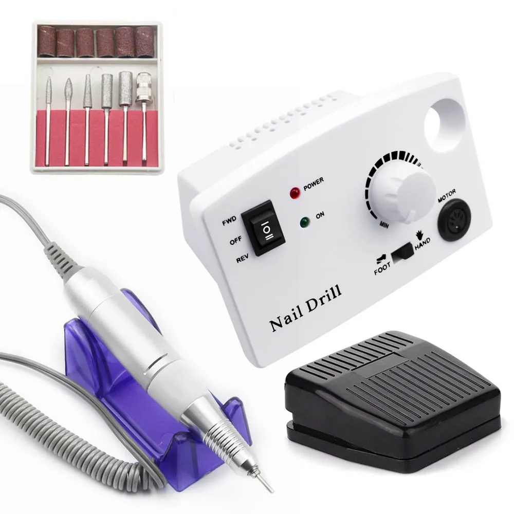 35000 об/мин Электрическая дрель для ногтей маникюрный станок набор