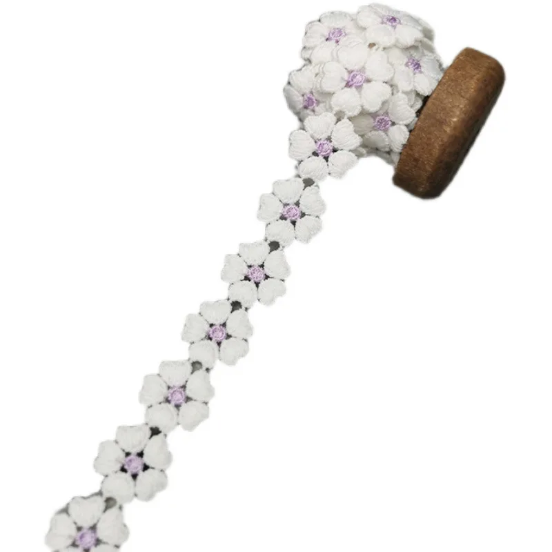 3 ярда молочный Шелковый цветок водорастворимое кружево сделай сам Аксессуары