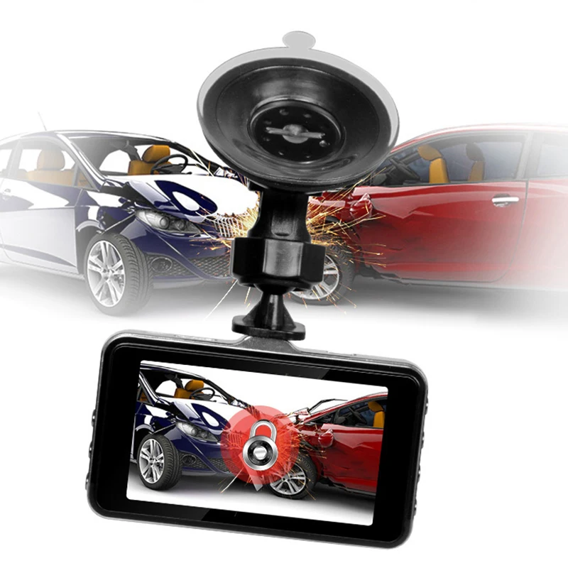 

Car DVR Camera HD Night Vision Dash Cam with Rearview Camera 170 Degree Wide Angle Auto Video Recorder