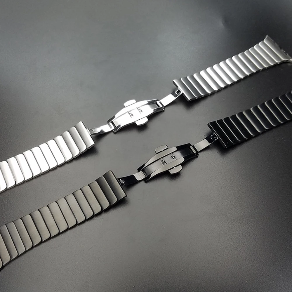 

Stainless Steel Strap for Apple Watch Band 44mm 40mm Metal Links Bracelet Watchband 42mm 38mm Band for Iwatch Series 6 5 4 3 2 1