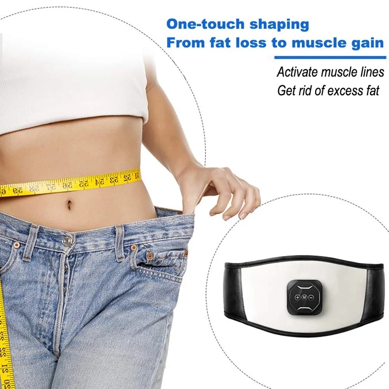 

EMS Fitness Trainer Belt Smart USB Rechargeable Abdominal Muscle Stimulator Massage Slimming Belts Waist Support Dropshipping