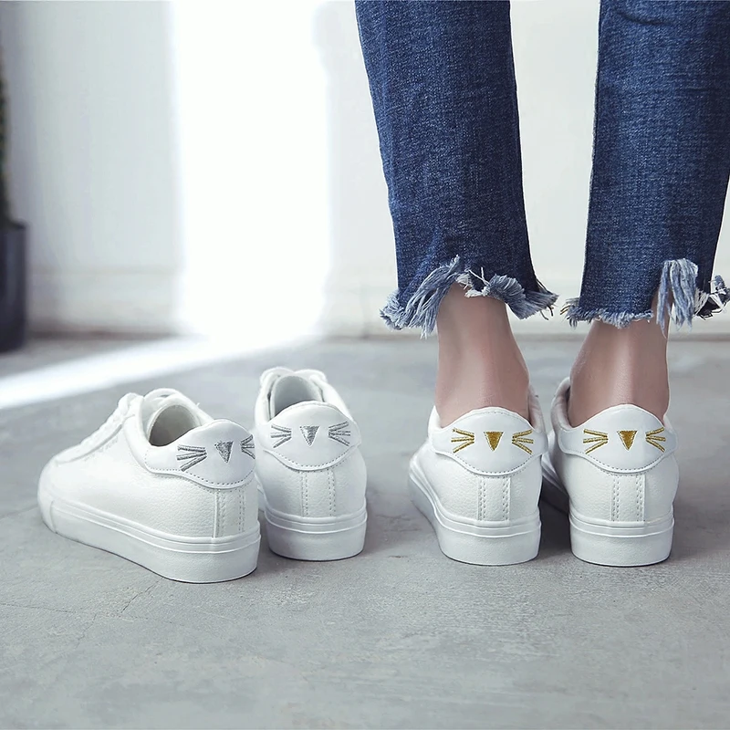 

Увеличенные белые туфли для женщин, новинка 2021 года, весна, только конец осеннего периода, и толстая весенняя обувь