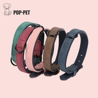big dog pu leather collar puppy small dogs collar pitubll german shepherd pet collar dog acessorios outdoor pet products