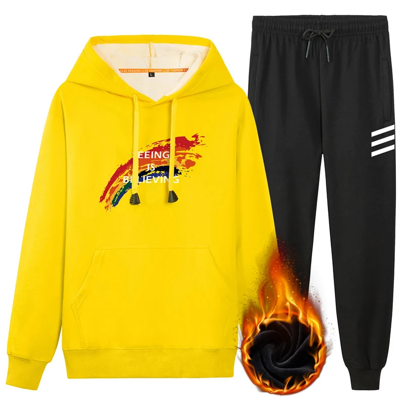 

Men's Jogging Set-2 Piece Pullover Fleece Hoodie Sweatshirt and Sweatpants Sportswear Set (Big Boys)