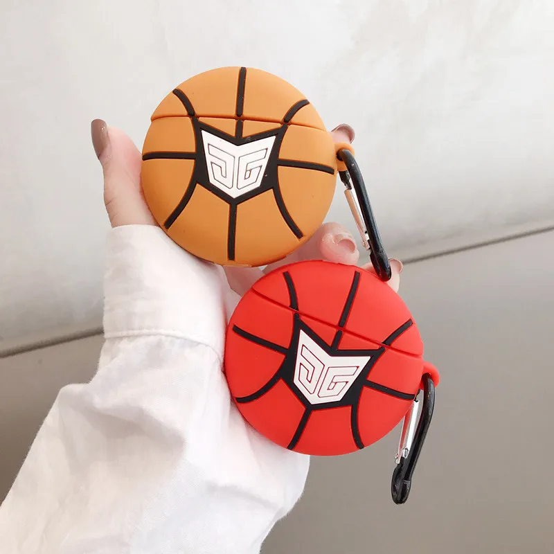 Модный милый 3D чехол для баскетбольных беспроводных Bluetooth наушников с рисунком