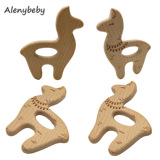 Alenybeby Organic Baby Teething Toy Natural Handmade Unfinished Beech Wooden Animal Shape Teether DIY Baby Shower Hexagon Alenybeby Organic Baby Teething Toy Natural Handmade Unfinished Beech Wooden Animal Shape Teether DIY Baby Shower Hexagon