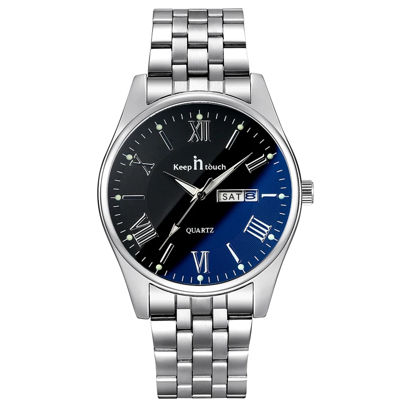

Reloj Luxury Watch Men Waterproof 24 Hour Date Analog Quartz Wrist Watch For Men Classic Mens Watch Stainless Steel Montre Homme