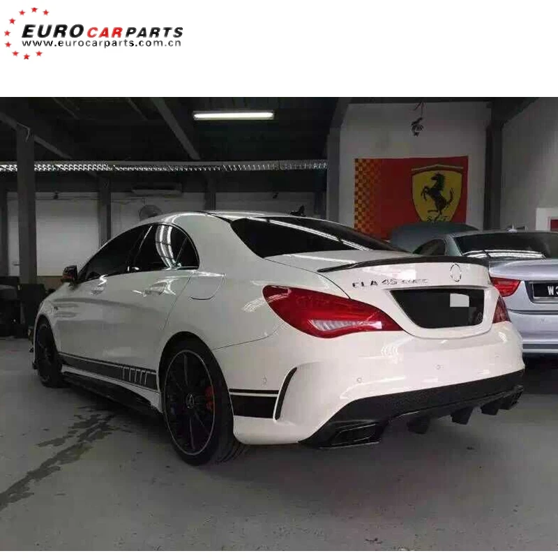 Диффузор CLA45 подходит для CLA class W117 sport CLA250 CLA260 to RZ style carbon fiber w117 задний