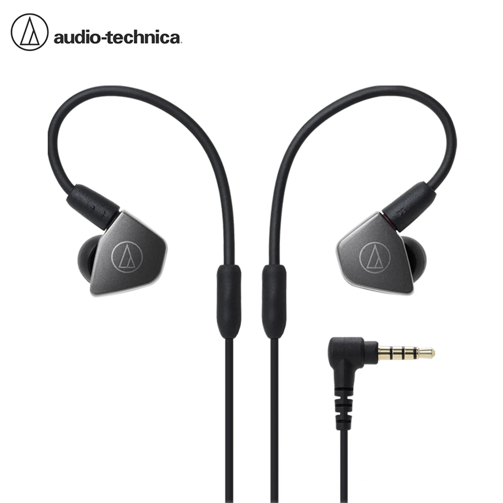 

Проводные наушники Audio Technica ATH-LS70iS, 3,5 мм, двойные динамические наушники Hifi с глубокими басами, Спортивная гарнитура, 1-кнопочный пульт дистанционного управления, микрофон