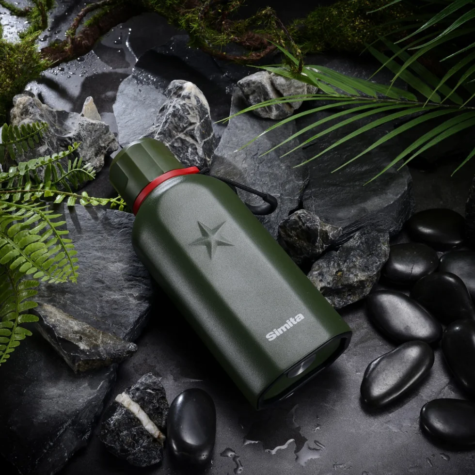 Вакуумные фляжки Simita термос-стакан с силиконовой противоскользящей основой