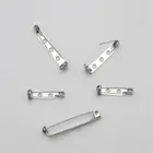 10 шт., защитные булавки из нержавеющей стали с замком, брошь, основа, держатель значка, брошь-значок, сделай сам, ювелирные изделия