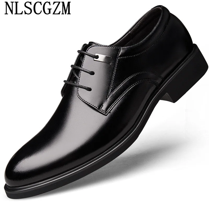 

Coiffeur Leather Shoes for Men Oxford Business Shoes Men Italian Elevator Shoes for Men кожаная обувь мужская Chaussure De Luxe