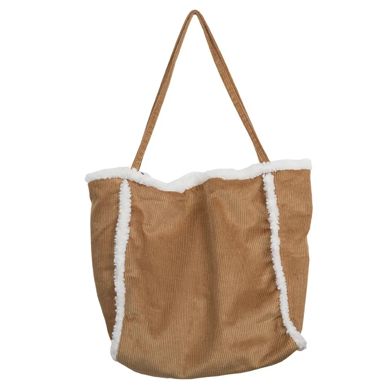 

New Canvas Shopping Bag 2020 Simple and Versatile Open Shoulder Bag Large Capacity Conventional Handbags Student School Bag