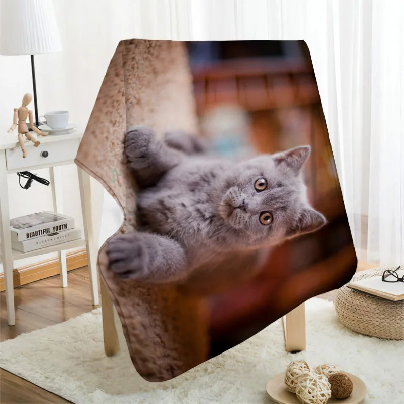 ?? Musifeカスタム動物猫フランネル毛布デザイン独自の毛布フランネル毛布ソファdiyのドロップシッピング