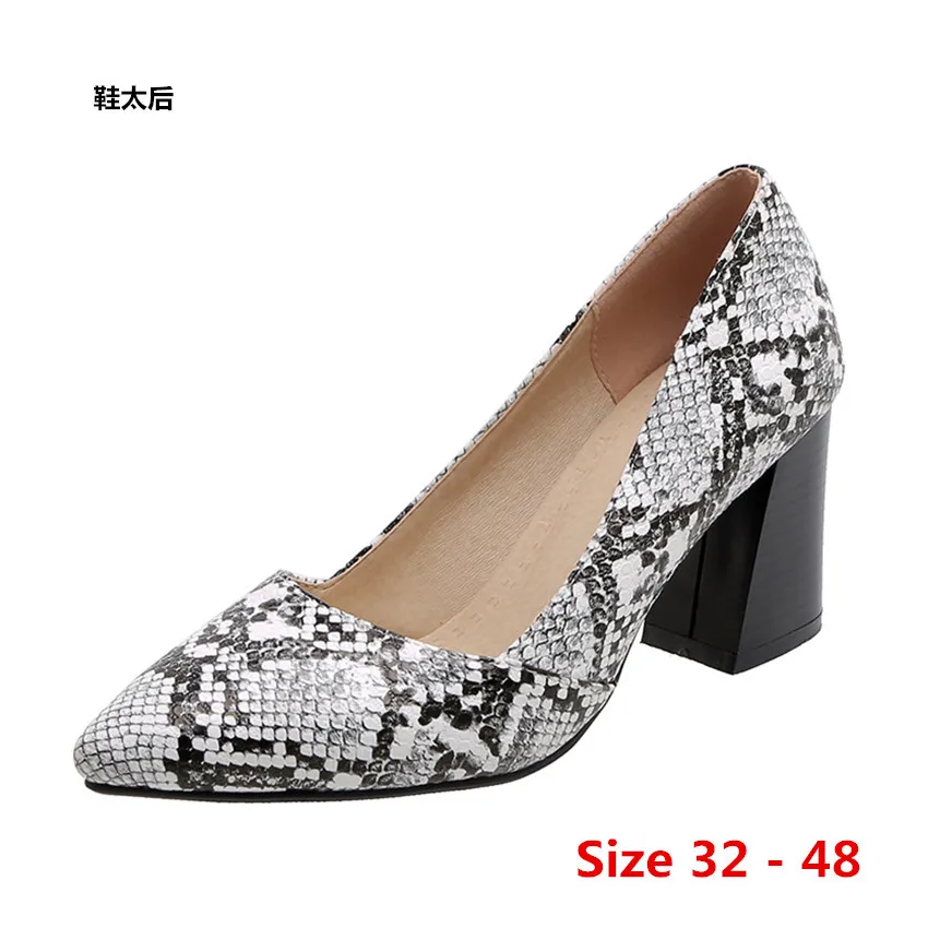 

Women Pointed Toe Pumps Office High Heel Shoes Woman Stiletto Concise Lady High Heels Party Footwear Small Big Size 32 - 48