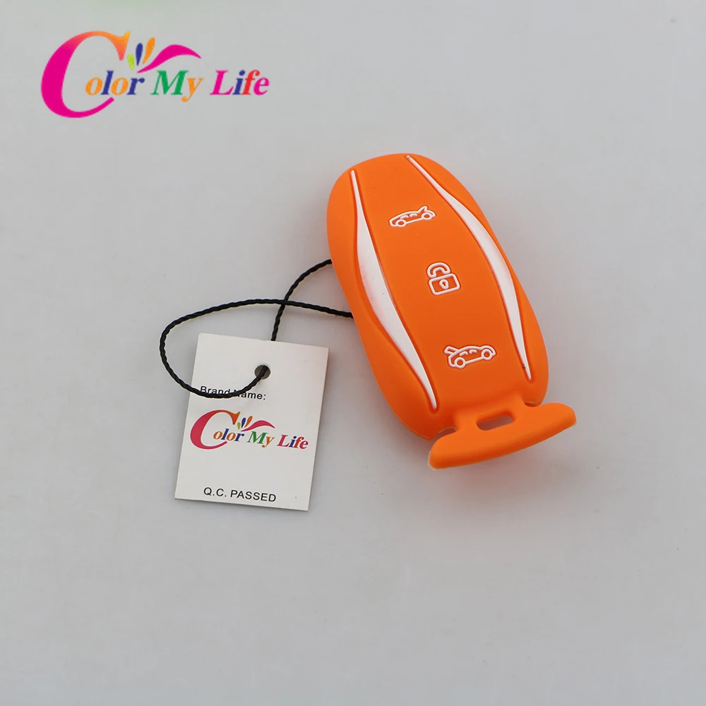 Силиконовый автомобильный брелок для ключей защитный чехол держатель пульта