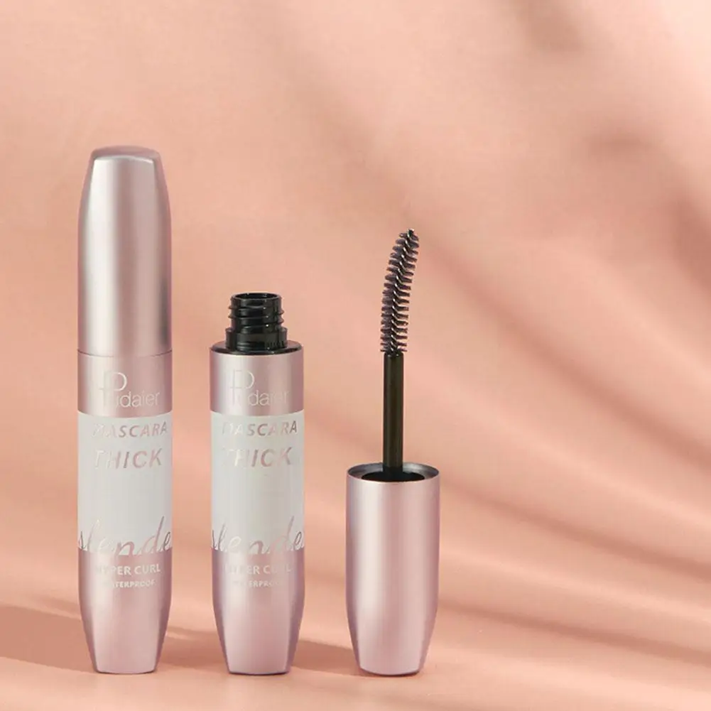 

4D Curly Mascara Volumizing Thick Mascara Long Lasting Waterproof Brush Lengthening Mascara With Makeup Eye Eyelash W3G4