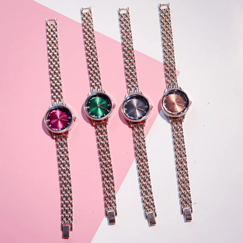 

Qualities Women Fashion Watches 2019 Luxury Rose Gold Metal Ladies Bracelet Watch Elegant Small Woman Clock Horloges Vrouwen