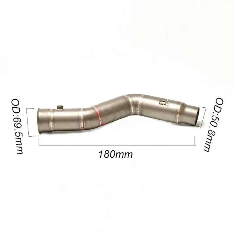 

Motorcycle Carbon Fiber Muffler Tip Silencer Pipe Connect Mid Connection Tube For Yamaha YZF R1 MT10 2009-2014 Exhaust Escape