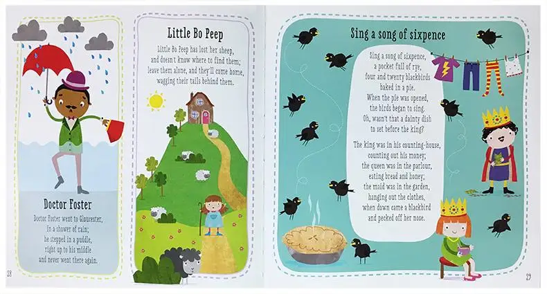 

Scholastic Original English Book Baby Town Nursery Rhymes +CD Hardcover Children's Educational Toy Picture Book