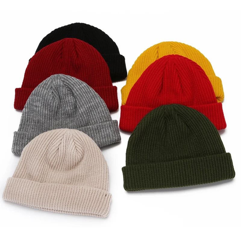 Повседневная вязаная кепка для мальчика теплые шапочки на осень и зиму Детская