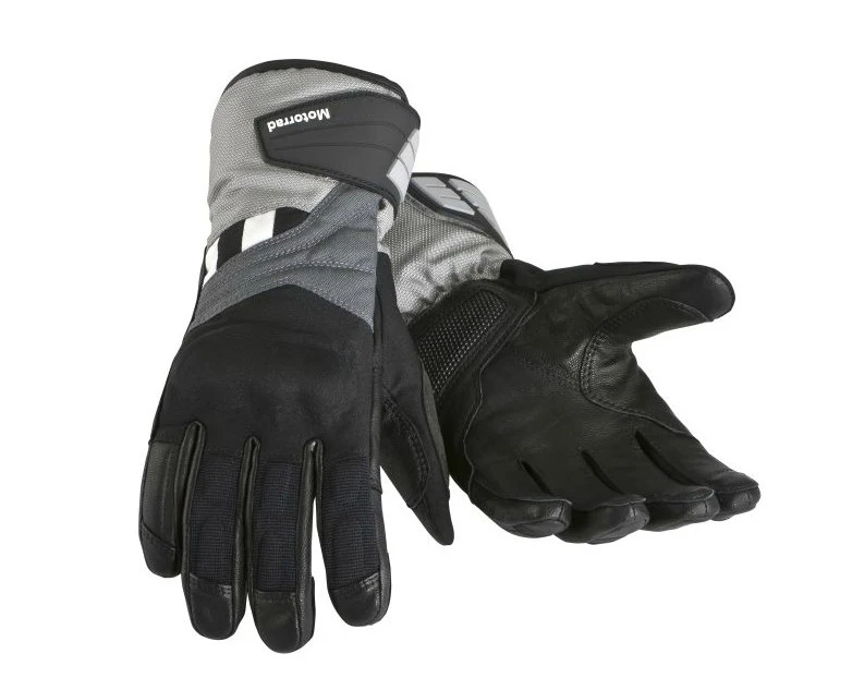 

Motorcycle Men's Gloves Waterproof Travel Riding Enduro for BMW Motorrad Grey/Red