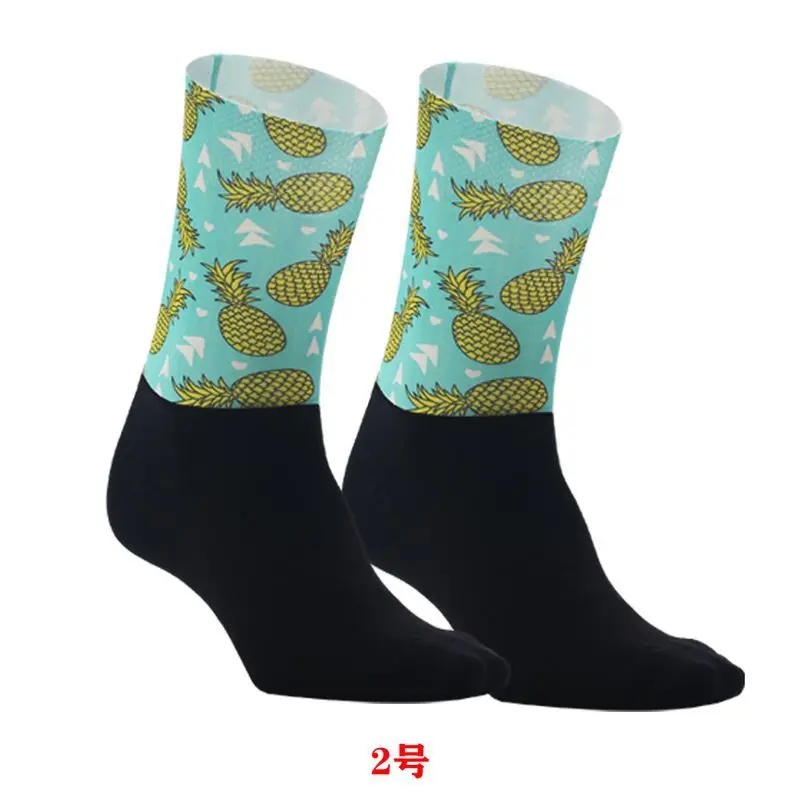 New pineapple compression cycling socks Outdoor cycling sports breathable wear-resistant pressure team socks Sport Racing