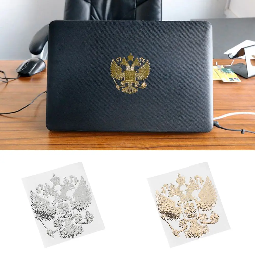 Герб России никелевая Металлическая Автомобильная наклейка наклейки герб