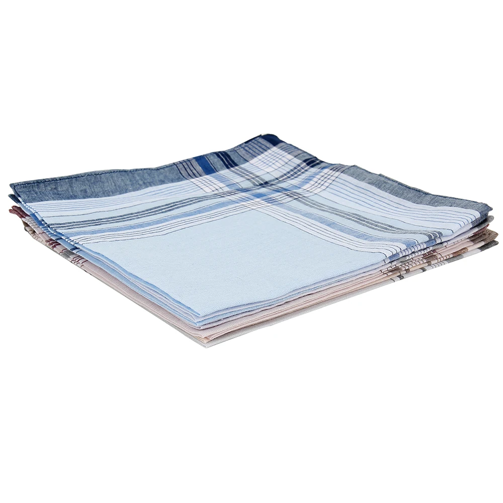 10 шт./лот квадратный разноцветный клетчатый полосатый мужской и женский карман