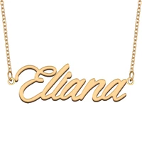 eliana name necklace for women stainless steel jewelry 18k gold plated nameplate pendant femme mother girlfriend gift