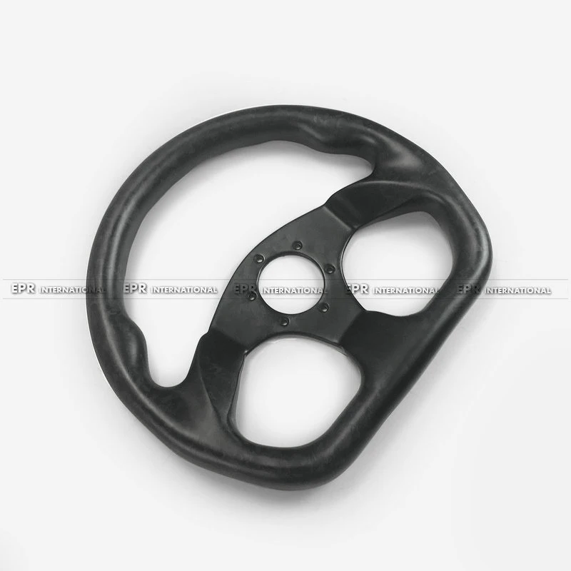 Матовое Кованое карбоновое плоское рулевое колесо (диаметр 320 мм 6 болтов 70