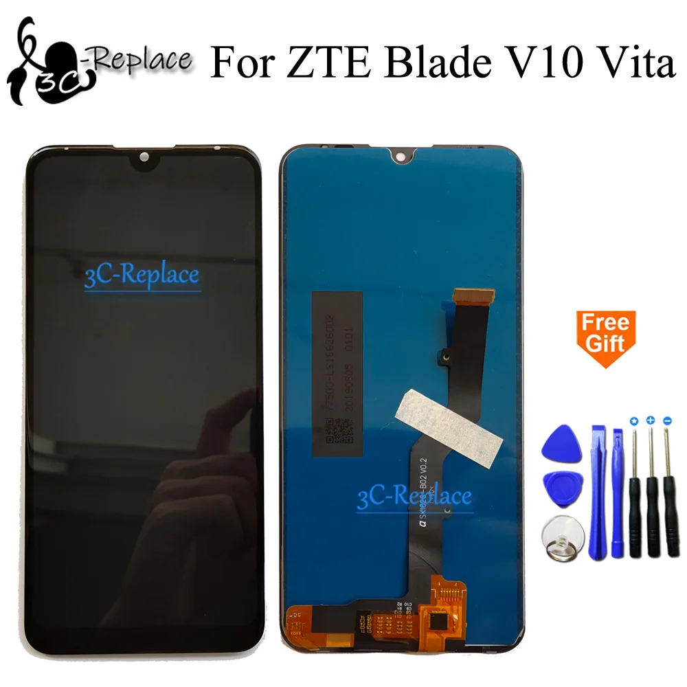 100% тестирование черный 6 26 дюймов новый для ZTE Blade V10 Vita ЖК дисплей Дисплей