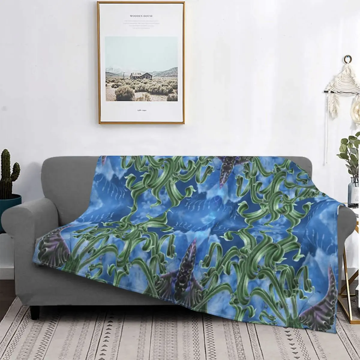 

Manta natural para niños, para la cama a cuadros colcha, manta de Anime para Picnic