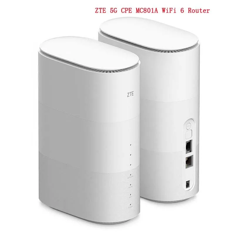 

New ZTE MC801A 5G CPE WiFi 6 Router 5G NR+LTE EN-D Sub6G: n77/78/79/41 4G FDD: n1/3/5/8/28TDD: B34/39/40/41 3G/4G WifI Router