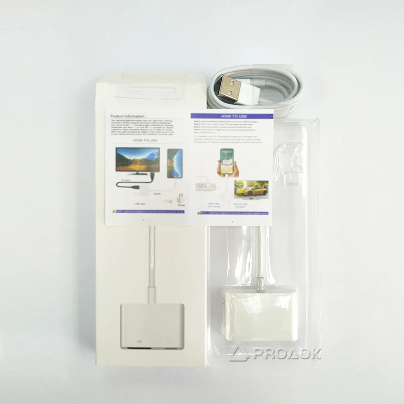 Совместимый адаптер HDMI для цифрового кабеля iPhone к телевизору аксессуары
