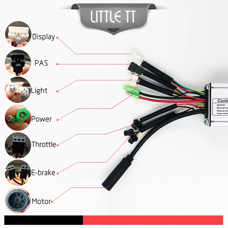 Контроллер для электрического велосипеда 24 В 36 48 светодиодный Вт/250 Вт