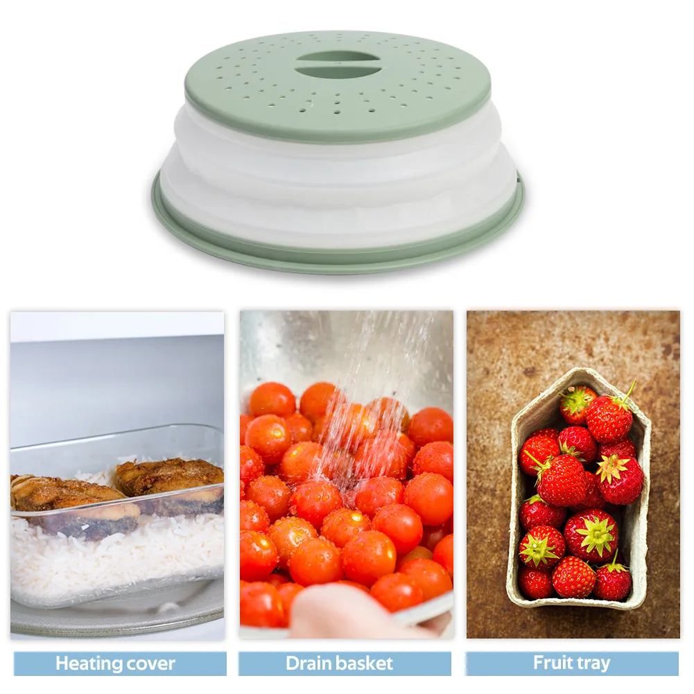 

Plastic Lid Food Fresh Sealer Cover Oven Heating Cover Kitchen Microwave Tools for Household Kitchen Easy Supplies