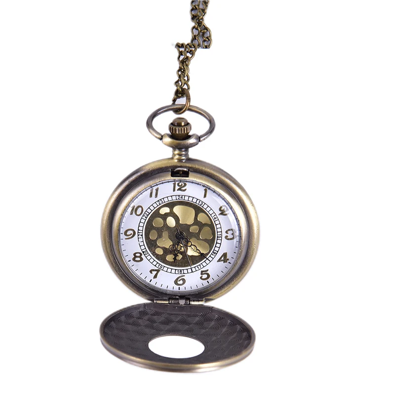 

Vintage Bronze Steampunk Pocket Watch Quartz Necklace Pocket & Fob Watches Chain Men Women Clock
