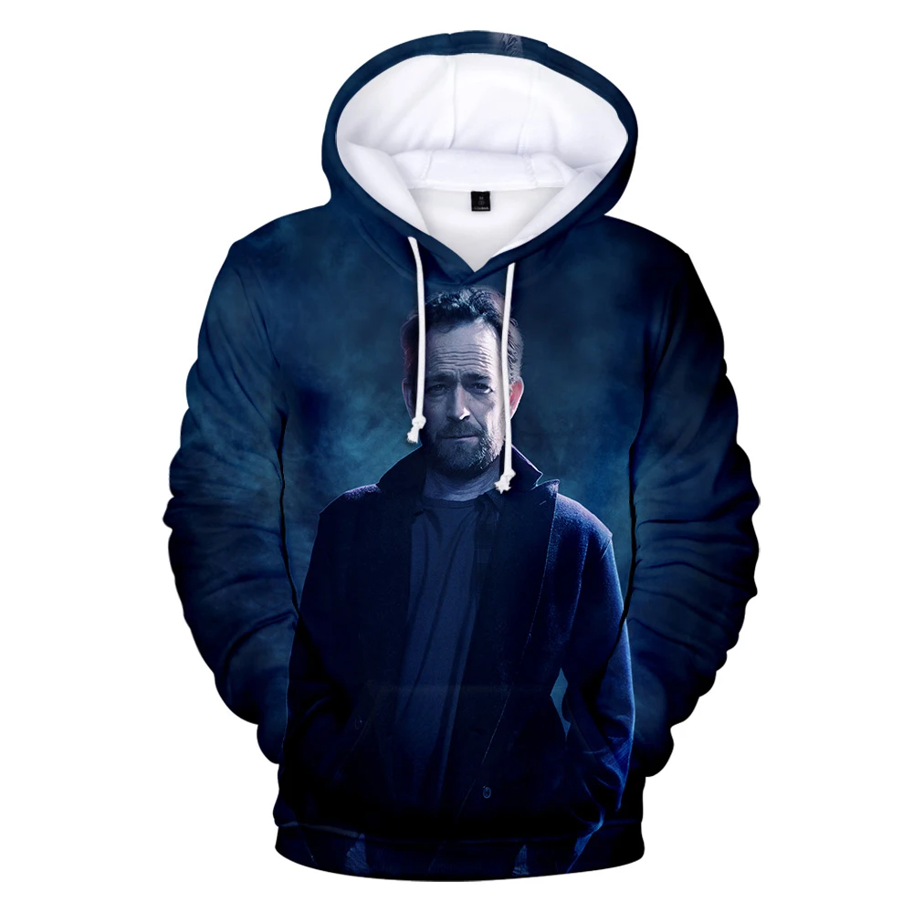 Верхняя одежда Толстовка с капюшоном изображением люка Перри из Беверли-холмов