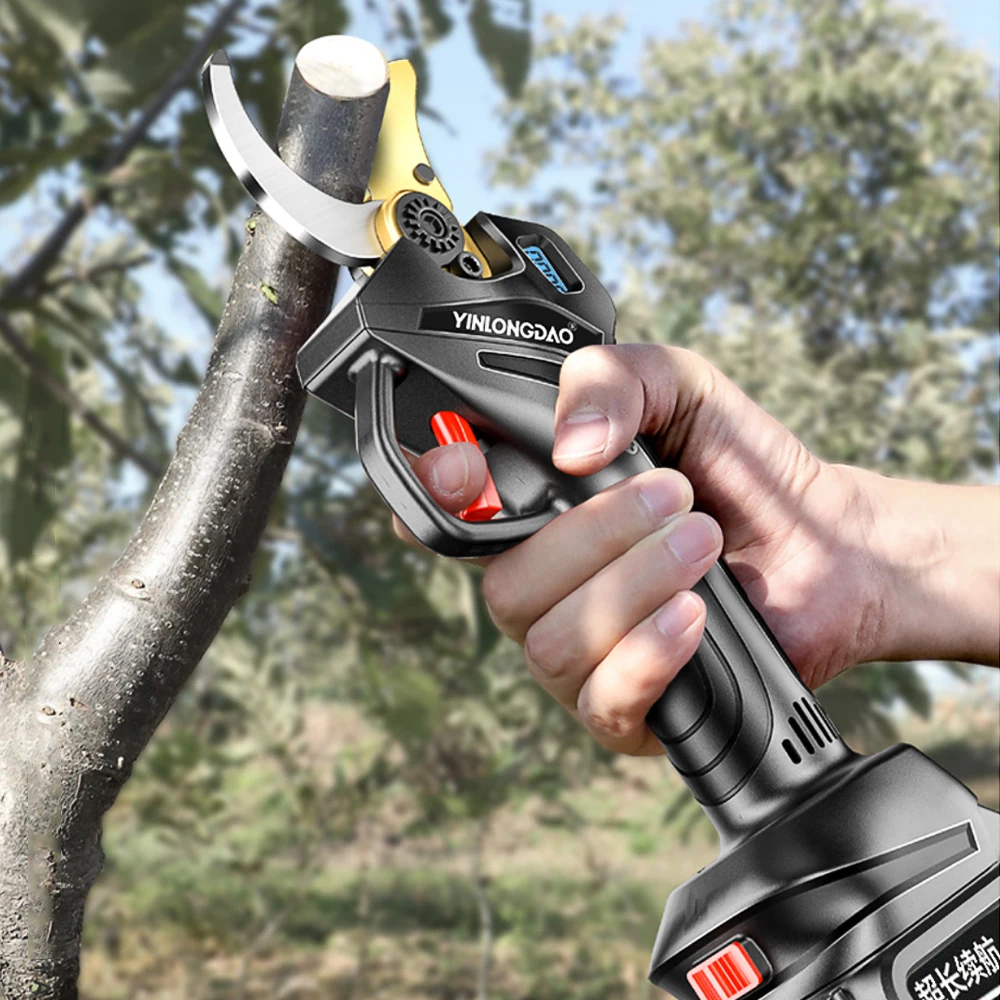 68V Electric Garden Scissors Cordless Pruning Shears Lithium Battery Branch Cutter Electric Pruner Can cut 4.5cm Thick Branches enlarge